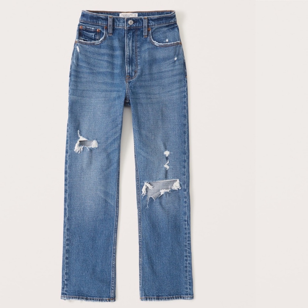 Ultra High Rise Ankle Straight Jeans